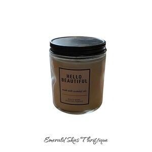 White barn bath & body works single wick candle hello beautiful. New Free ship